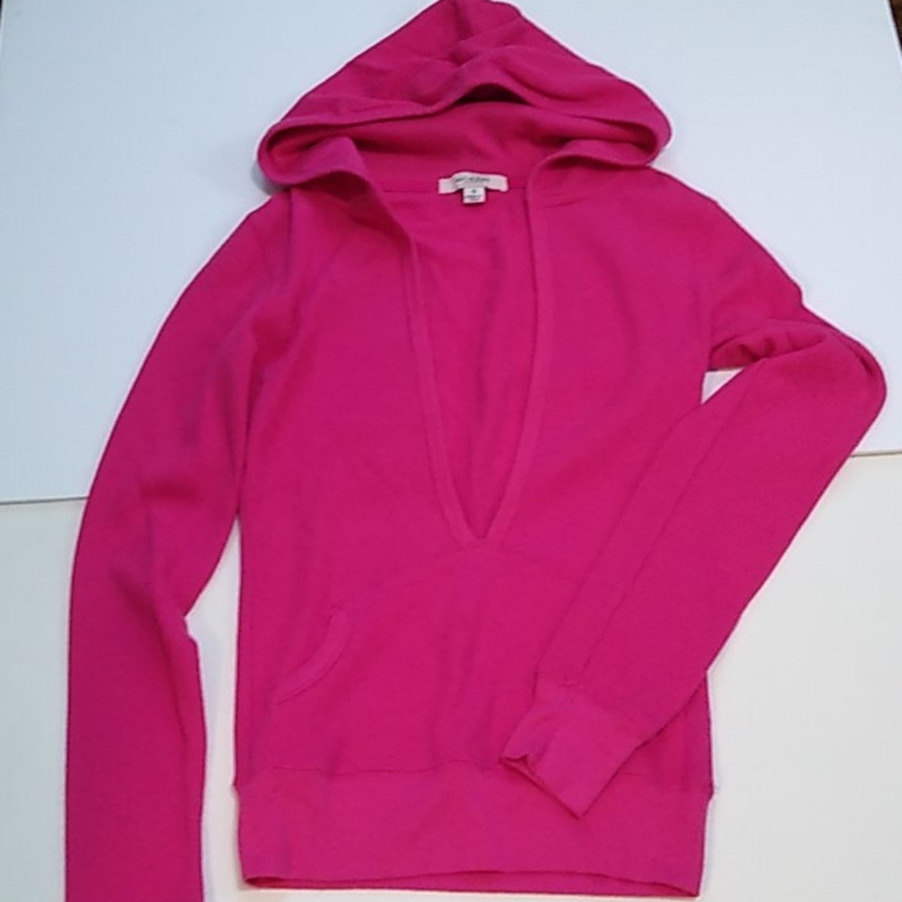 Active Basic Thermol Hoodie w/ Open Front V-Neck